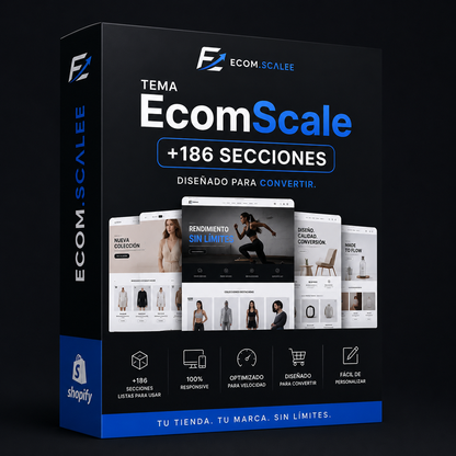 Plantilla EcomScale™ +186 Secciones ⭐