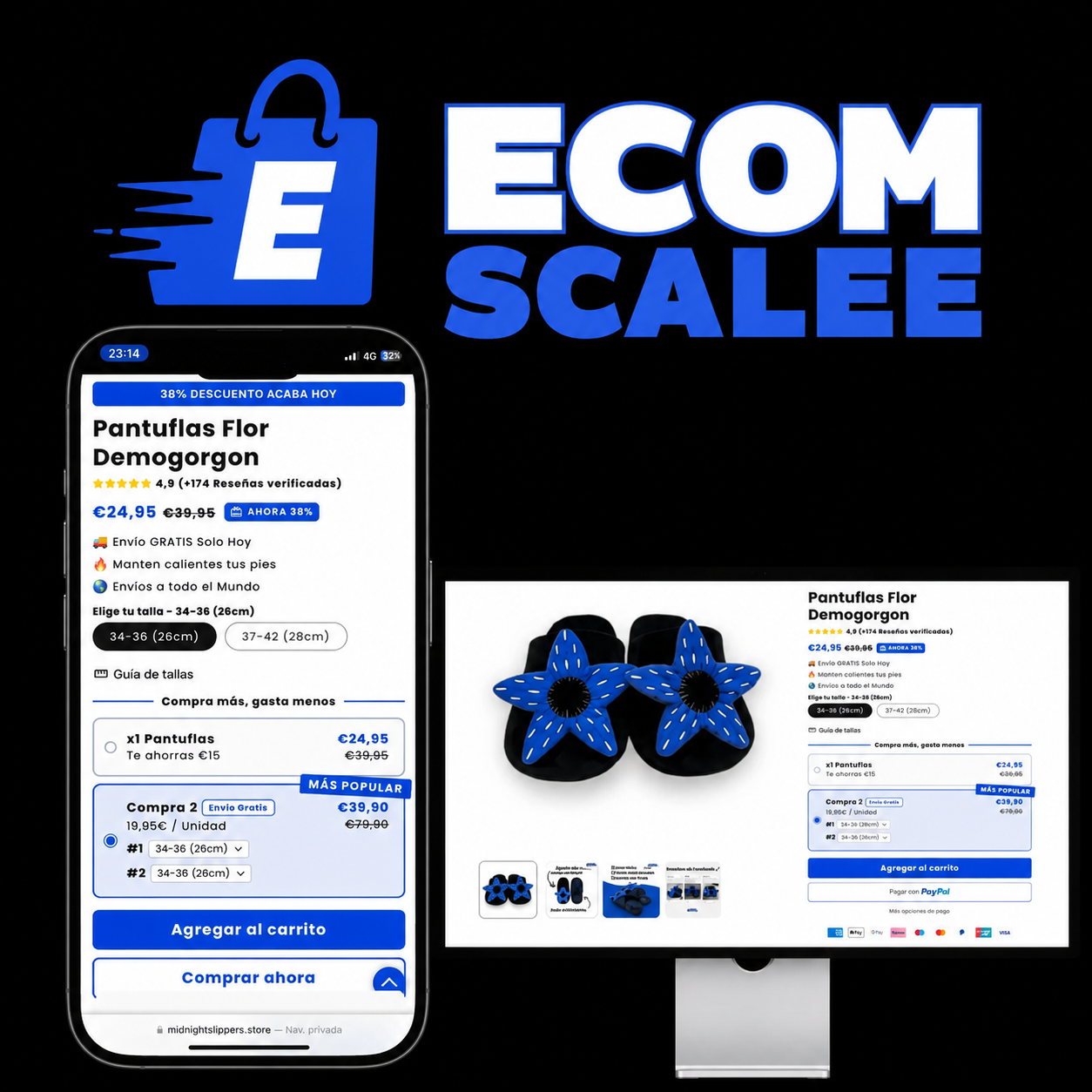 EcomScale™ Pro - LANZA TU TIENDA EN 10 HORAS